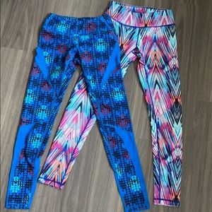 Zella multi color leggings set of two